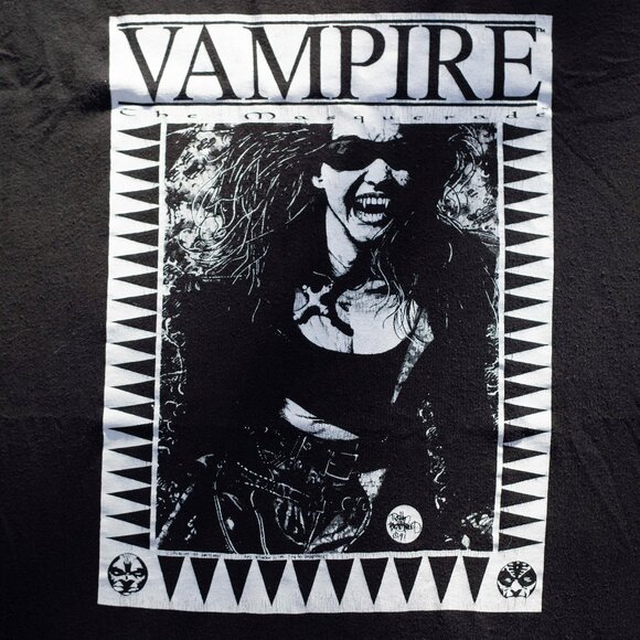 1991 -XL- Vampire The Masquerade Shirt | Role Playing Game | Vintage Fashion - Picture 1 of 3